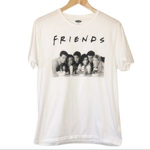 Friends White Graphic Tee Size Large